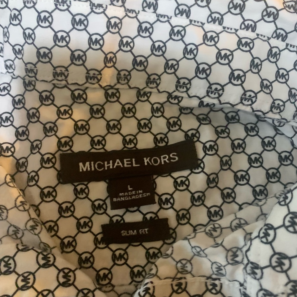 Michael Kors Long Sleeve Dress Shirt (Large)
